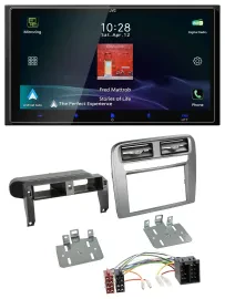 JVC USB Bluetooth 2DIN DAB MP3 Autoradio für Fiat Grande Punto 05-09 anthrazit m