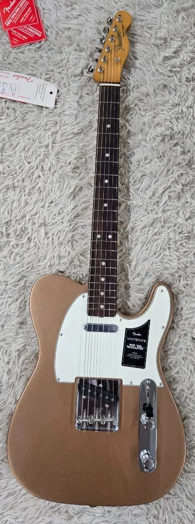 Электрогитара Fender Vintera III Mid '60s Telecaster палисандровая накладка, цвет Firemist Gold