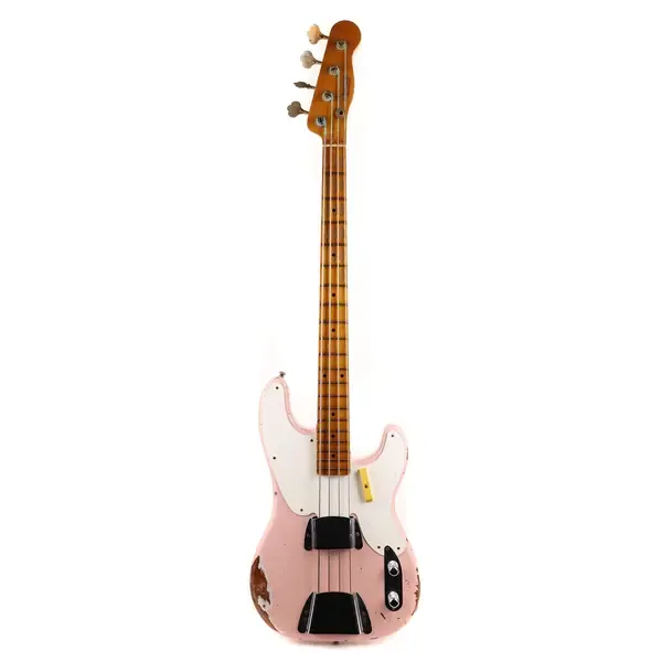 Бас-гитара Fender Custom Shop 1955 Precision Bass Relic Shell Pink