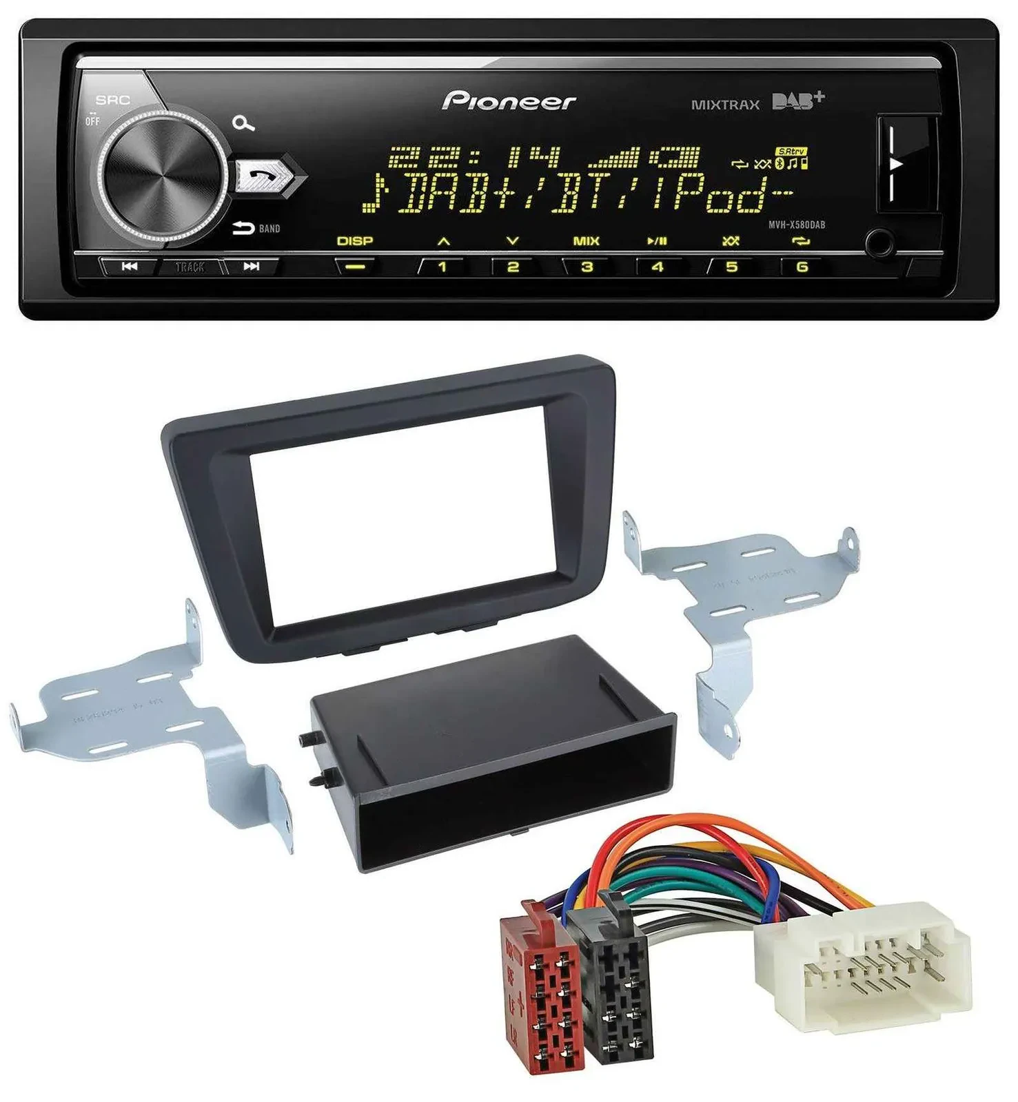 Pioneer Bluetooth USB DAB MP3 Autoradio für Suzuki Baleno (EW, ab 2016)