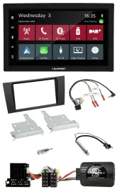Blaupunkt DAB Bluetooth USB Lenkrad 2DIN Autoradio für Audi A4 1999-2001