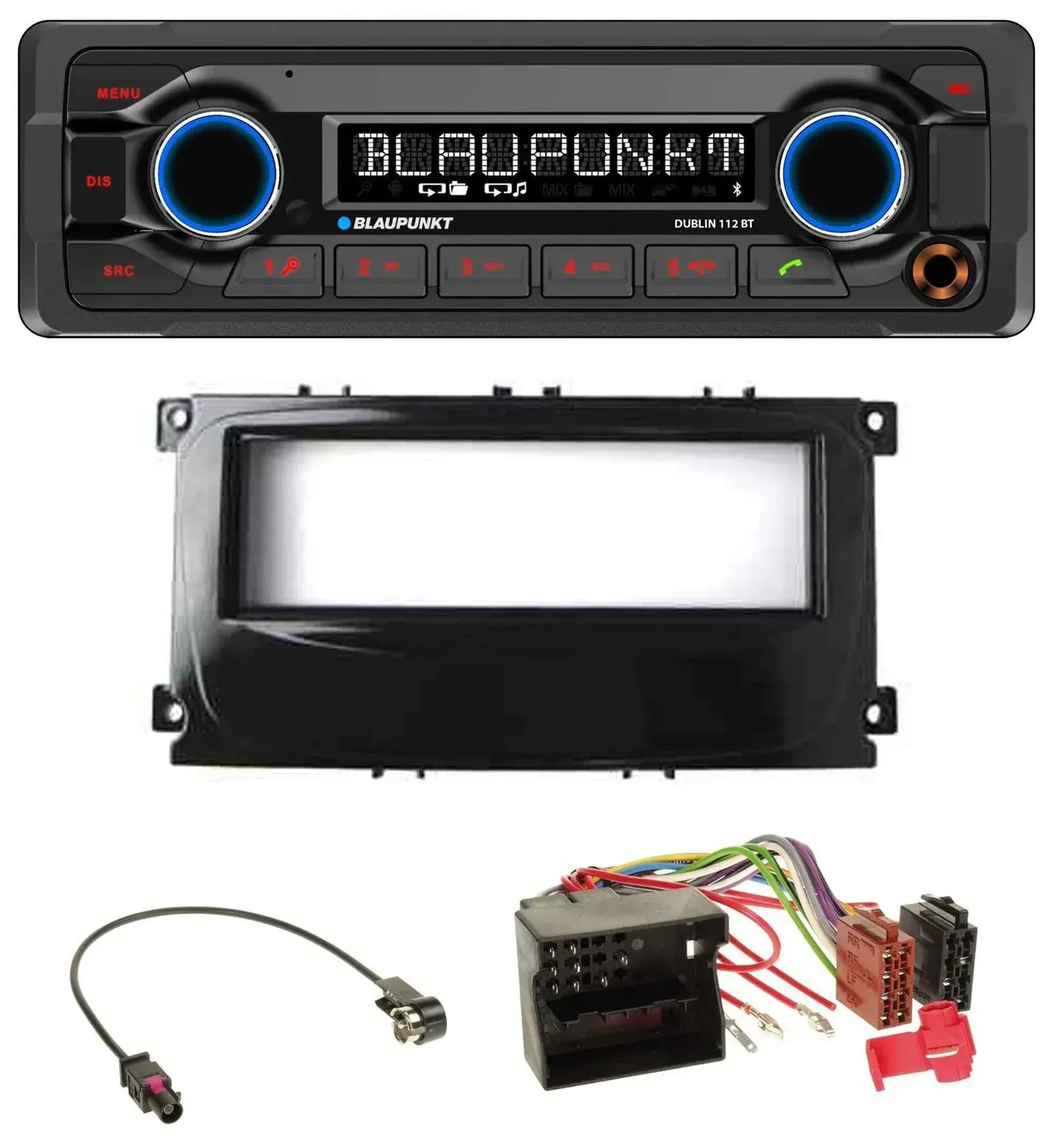 Blaupunkt MP3 Bluetooth USB AUX Autoradio für Ford Mondeo S-Max 07-14 glänzend s