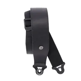 Ремень для гитары D'Addario Comfort Leather Auto-Lock Guitar Strap, 2.5" Black