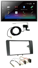 Автомагнитола Pioneer 2DIN, DAB, Bluetooth, USB для Audi A3 8P (2003–2006), ISO