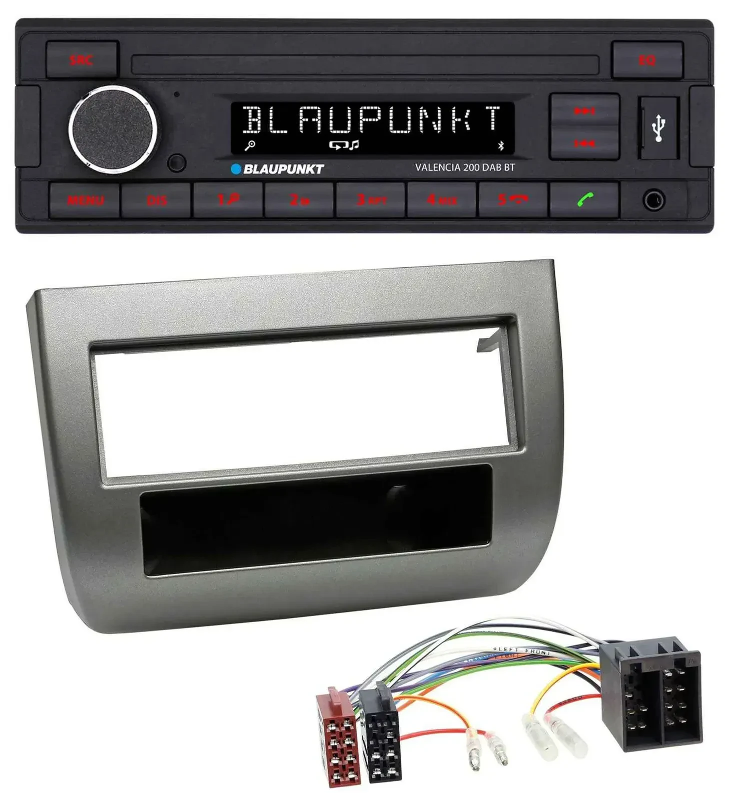 Blaupunkt DAB MP3 Bluetooth USB Autoradio für Lancia Y (843 03-11) anthrazit