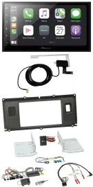 Автомагнитола Pioneer 2DIN, Bluetooth, DAB, USB, поддержка кнопок на руле для Land Rover Evoque (2011–2013)