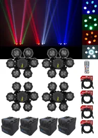 Светодиодный прибор Chauvet DJ Helicopter Q6 с аксессуарами (4 штуки)