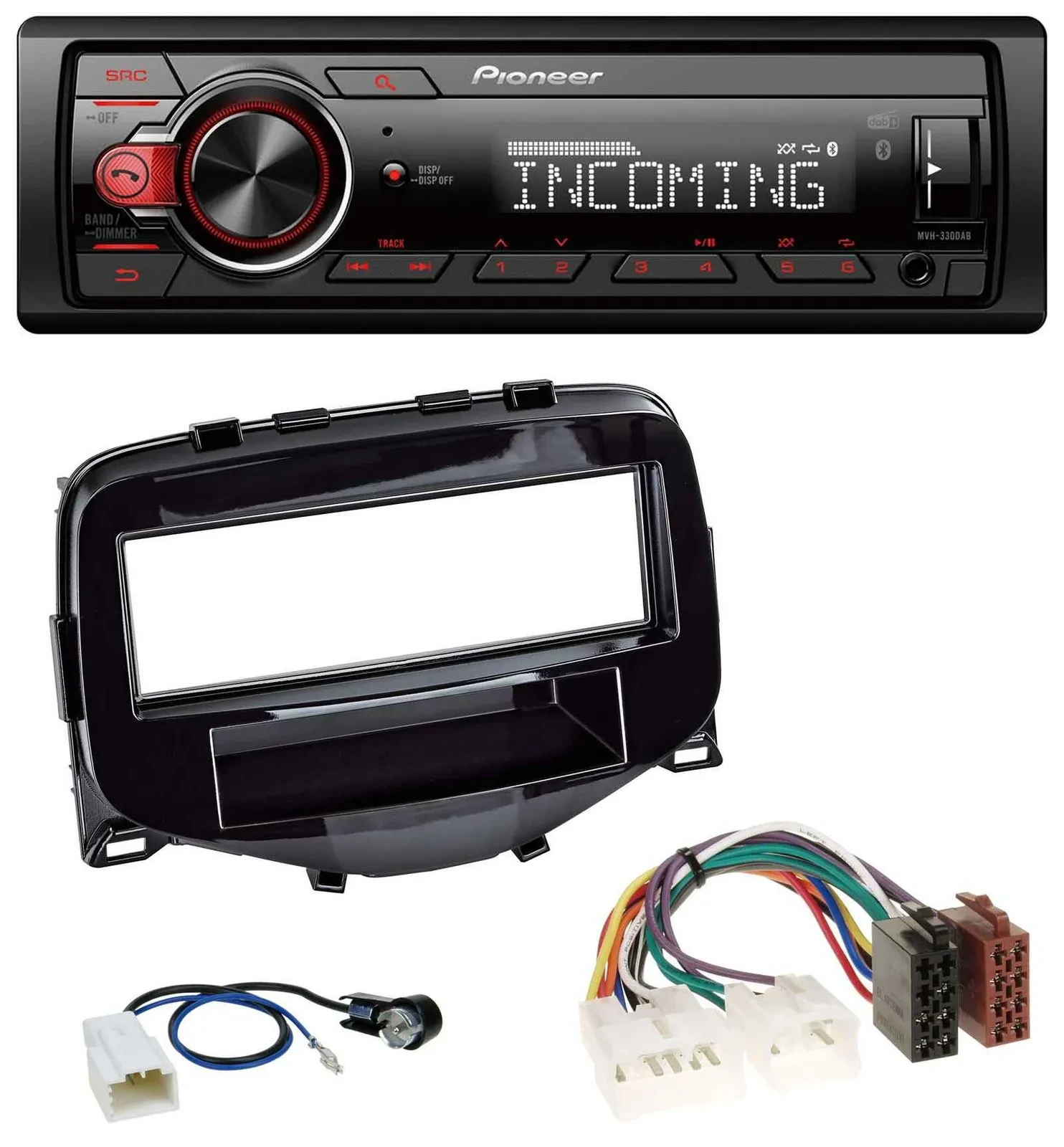 Pioneer Bluetooth USB DAB MP3 Autoradio für Toyota Aygo (2014-2021)