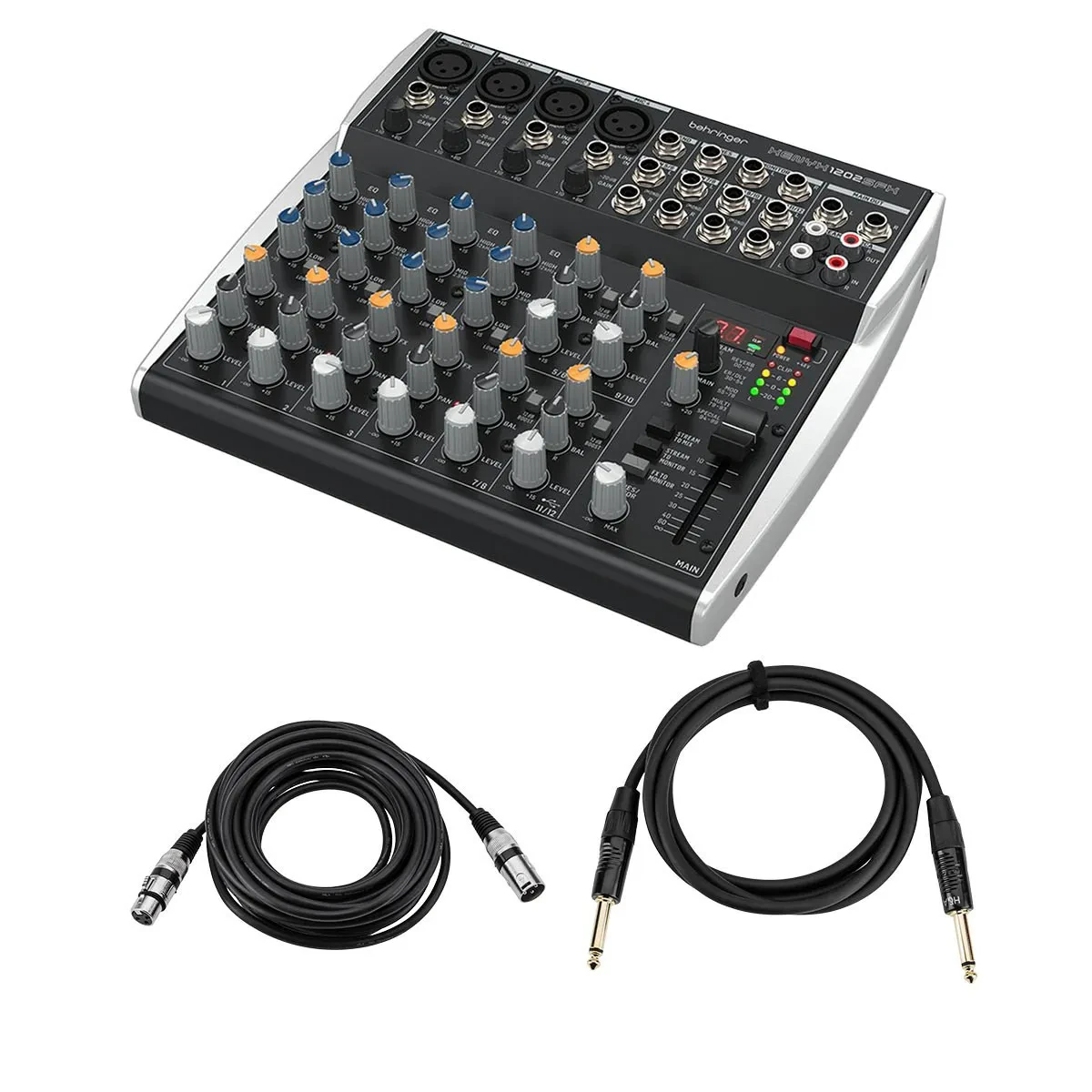 Аналоговый микшер Behringer 1202SFX XENYX с кабелями