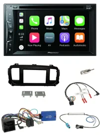 Pioneer Lenkrad USB DVD Bluetooth DAB 2DIN Autoradio für Citroen Spacetourer Jum