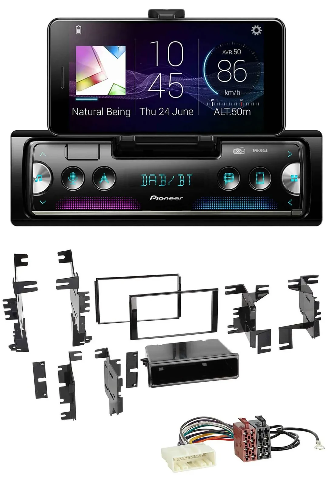 Pioneer USB MP3 Bluetooth DAB Autoradio für Nissan Navara NV NV200 (ab 12)