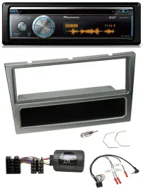 Автомагнитола для Opel Corsa C (2000–2004) Pioneer DAB USB CD Bluetooth алюминий