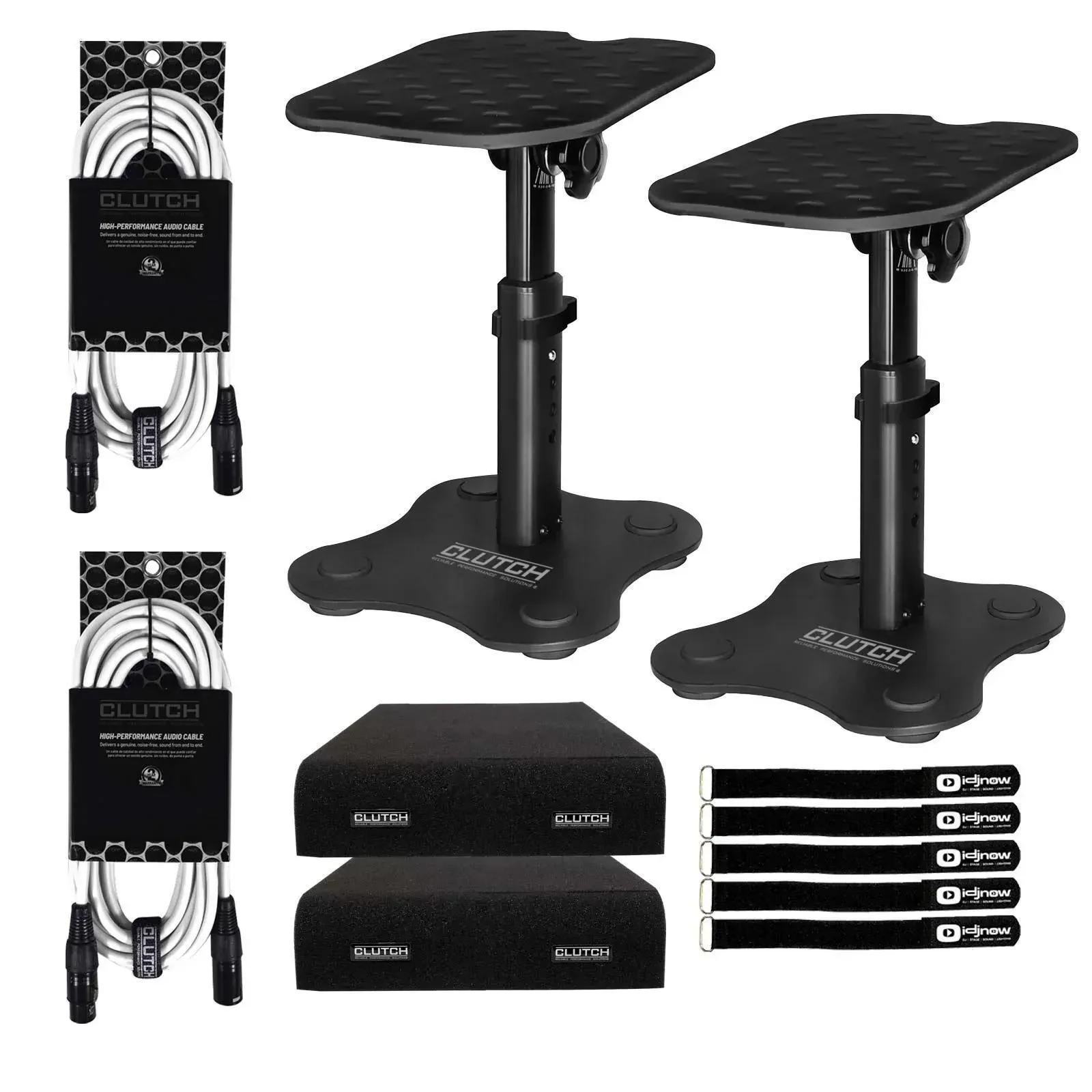 Стойка для студийного монитора CLUTCH CL-DMS250 Black с аксессуарами (пара)