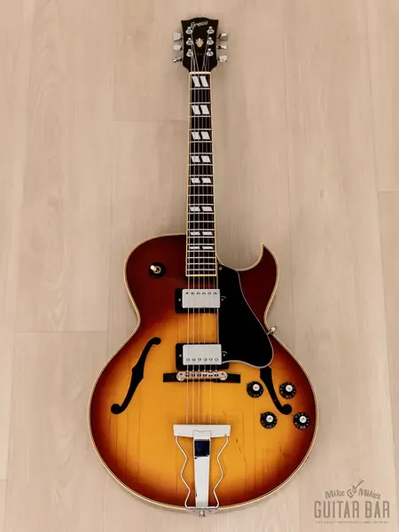 Полуакустическая электрогитара Greco S-55 Vintage ES Archtop Japan 1975 w/Maxon Pickups