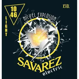 Струны для электрогитары Savarez X50L Nickel Explosion 10-46