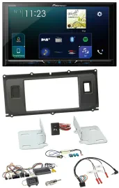 Pioneer Lenkrad Bluetooth USB 2DIN DAB Autoradio für Land Rover Evoque 2011-2013