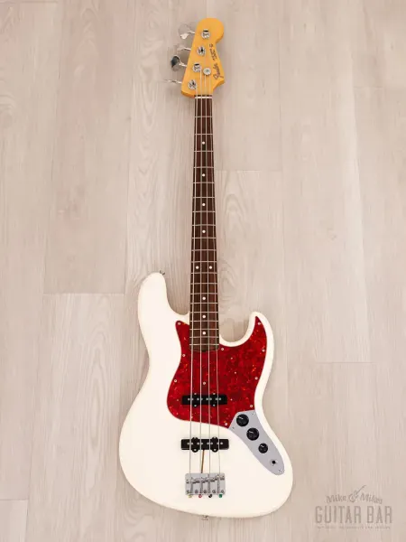 Бас-гитара Fender Hybrid 60s Jazz Bass JJ Olympic White w/gigbag Japan 2019