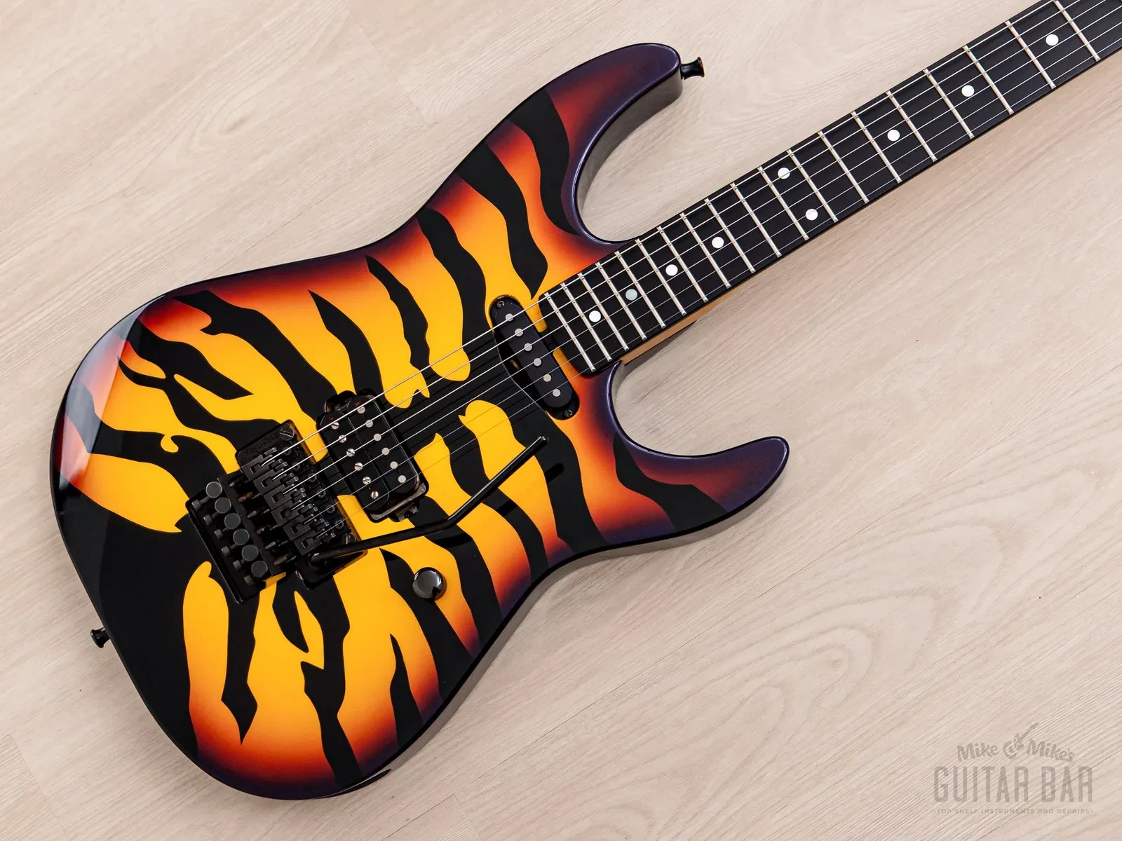 1989 ESP George Lynch SGL-300PT Purple Tiger, Near-Mint w/ Case