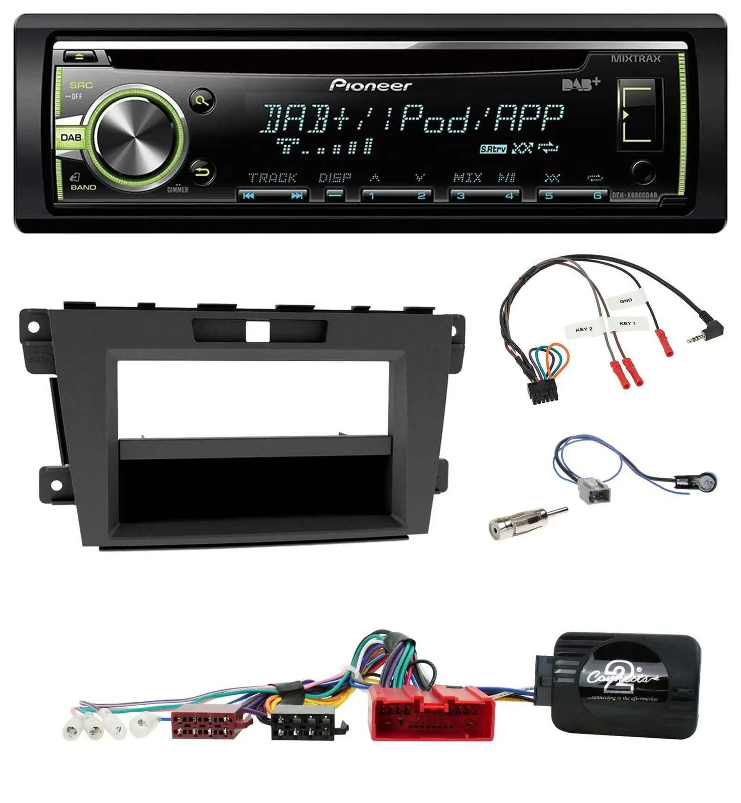 Pioneer DAB USB MP3 Lenkrad CD Autoradio für Mazda CX-7 2009-2013