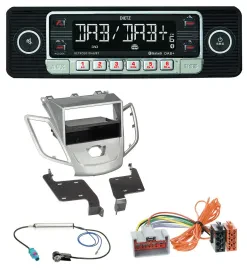 Dietz USB DAB MP3 Bluetooth Autoradio für Ford Fiesta 08-10 JA8 ohne Display sil