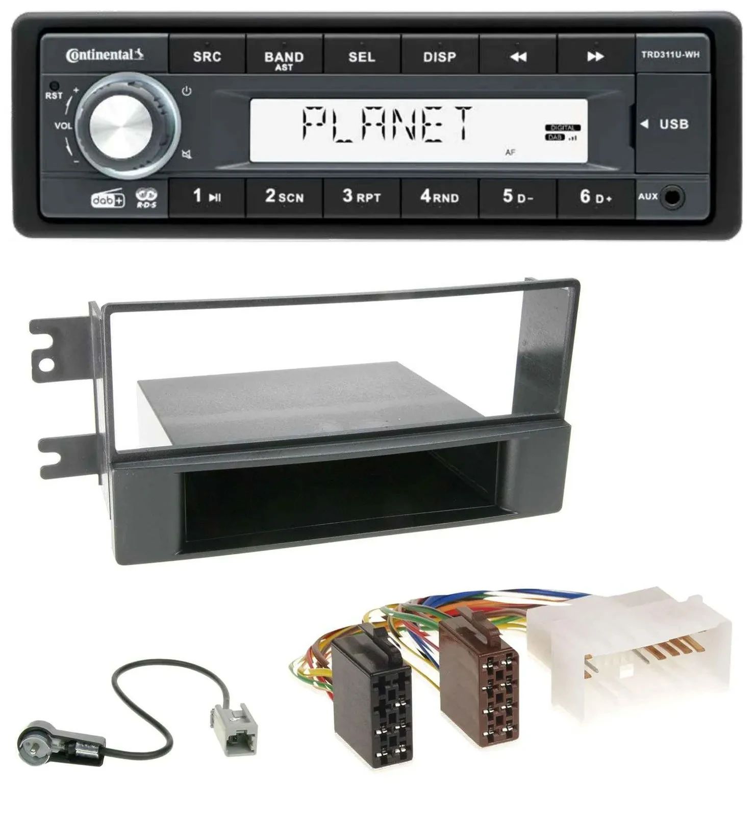 Continental MP3 AUX USB DAB 1DIN Autoradio für Kia Cerato (ab 2007)