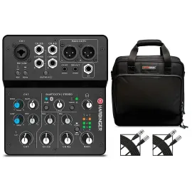 Harbinger LV7 7Channel Analog Mixer With Gator Mixer Bag and Cables