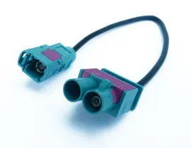 Antennenadapter Doppel Fakra Stecker Fakra Buchse einfach belegt