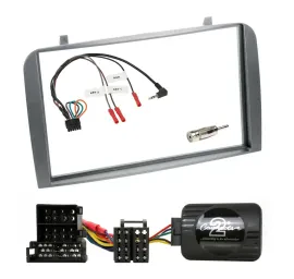 Установочный комплект для автомагнитолы Caraudio24 для Alfa Romeo GT/147 (2000–2008), Double DIN, с адаптером управления на руле (набор)