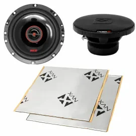 Cerwin Vega H7652 6.5" 2-Way Coaxial Car Speakers + Sound Damping