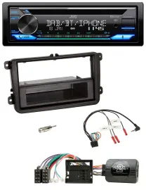JVC Bluetooth Lenkrad USB DAB CD Autoradio für Skoda Fabia 5J 2007-2014