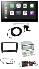 Автомагнитола Pioneer 2DIN USB MP3 Bluetooth DAB для Audi TT (2006–2014), активная система, Quadlock