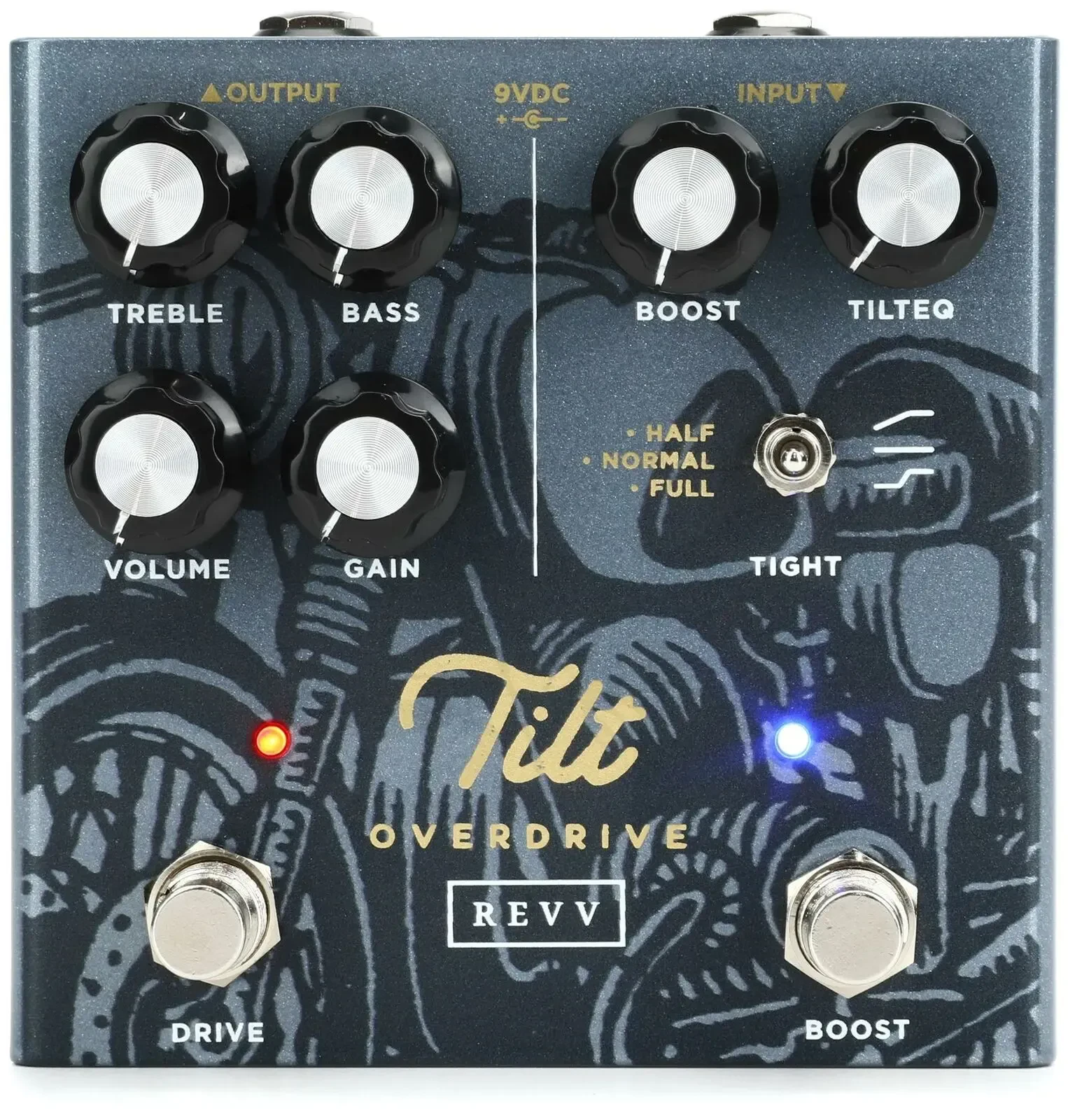 Педаль эффектов для электрогитары Revv Shawn Tubbs Tilt Overdrive
