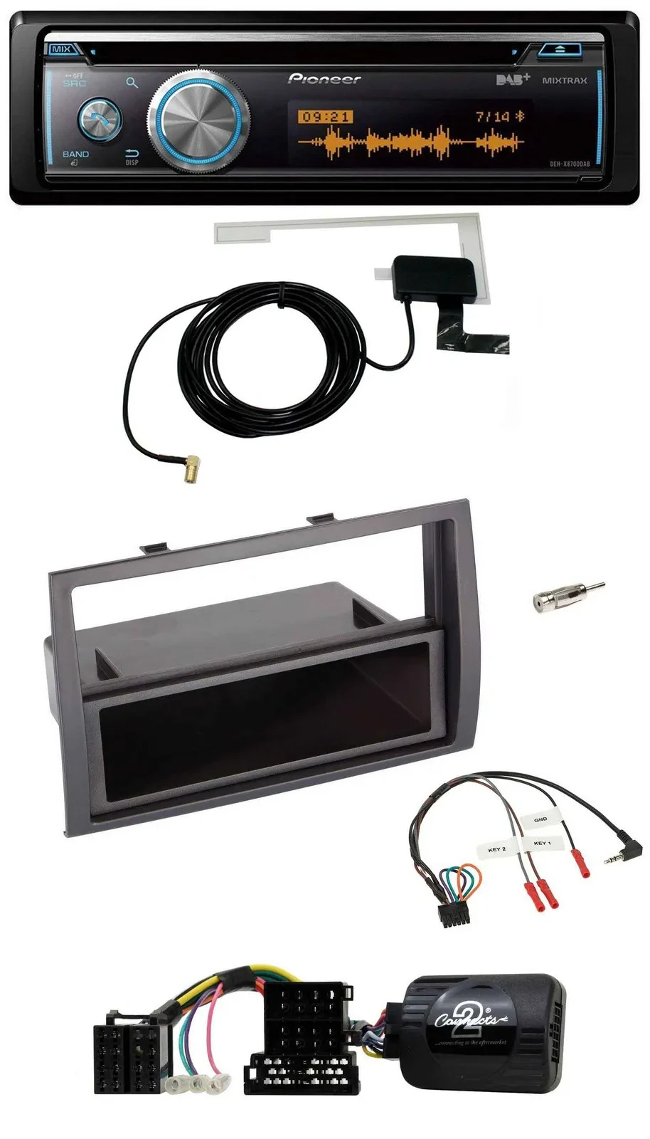 Pioneer Bluetooth DAB Lenkrad USB CD Autoradio für Citroen Jumper Peugeot Boxer