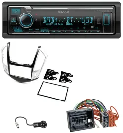 Kenwood Bluetooth MP3 DAB USB Autoradio für Chevrolet Cruze 2011-2016 silber