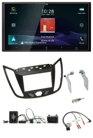 JVC USB Bluetooth 2DIN DAB Lenkrad Autoradio für Ford C-Max ab 11 braun