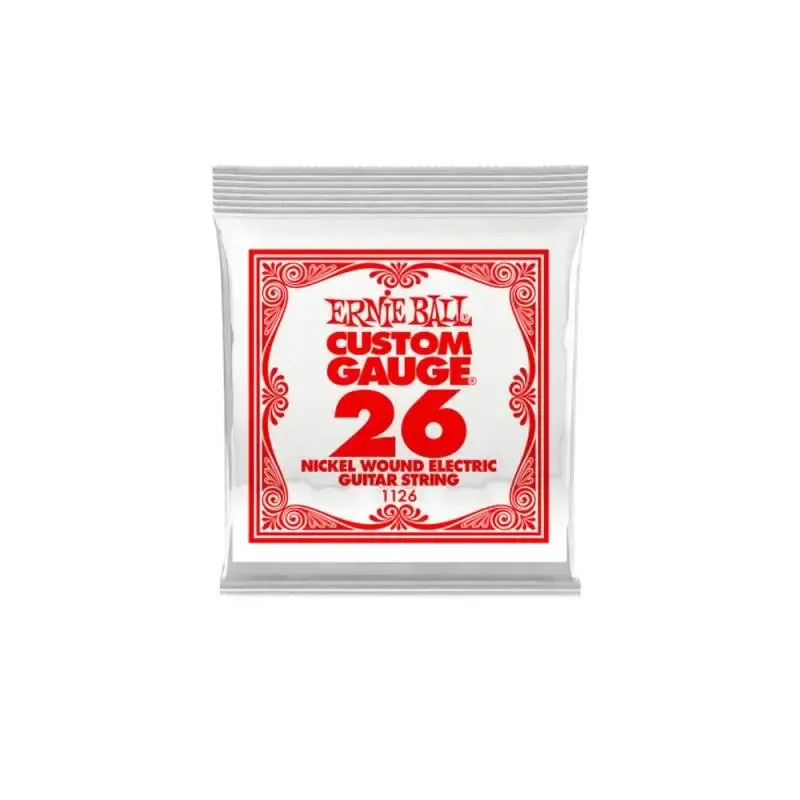 Струна для электрогитары Ernie Ball P01126 Custom gauge, сталь никелированная, калибр 26