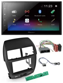Автомагнитола для Mitsubishi ASX 2010–2014 Pioneer 2DIN, USB, Bluetooth, DAB, MP3