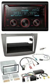 Автомагнитола для Alfa Romeo Mito Pioneer 2DIN, DAB, Bluetooth, USB, CD, серебристая