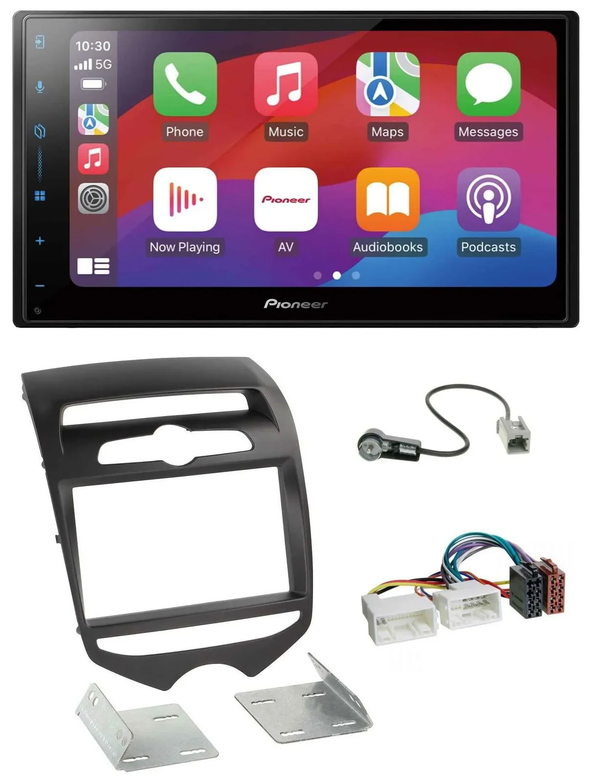 Pioneer DAB USB MP3 Bluetooth 2DIN Autoradio für Hyundai ix20 ab 2010 man. Klima