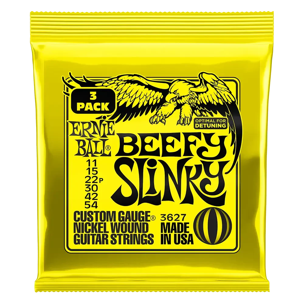 Струны для электрогитары ERNIE BALL 3627 Nickel Slinky Beefy 3 Pack 11-54