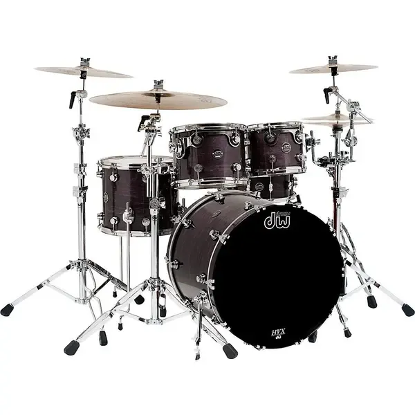 Ударная установка акустическая DW Performance Series 5-Piece Shell Pack w Chrome Hardware Ebony Stain Lacquer