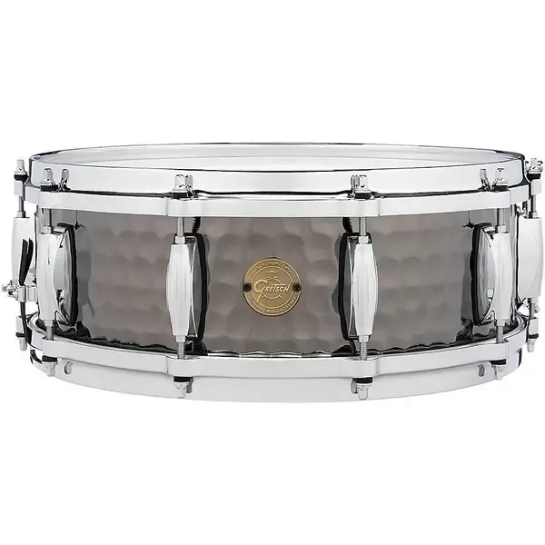 Малый барабан Gretsch Black Steel 14x5 Hammered