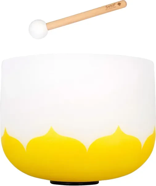 SELA SECLU10E Crystal Singing Bowl Lotus E 432Hz