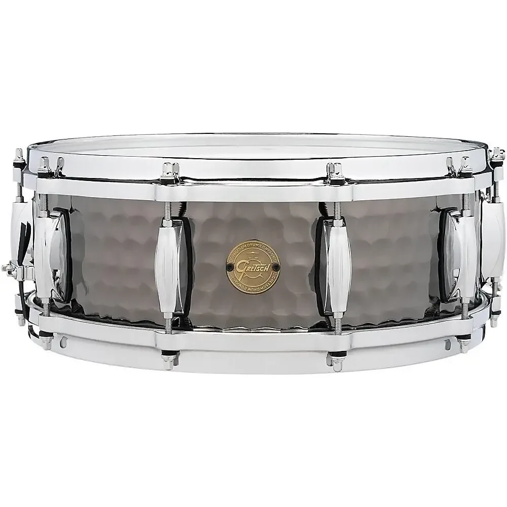 Малый барабан Gretsch Black Steel 14x5 Hammered