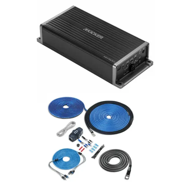Kicker KEY500.1 500W RMS Class-D Monoblock Amplifier with Amp Kit