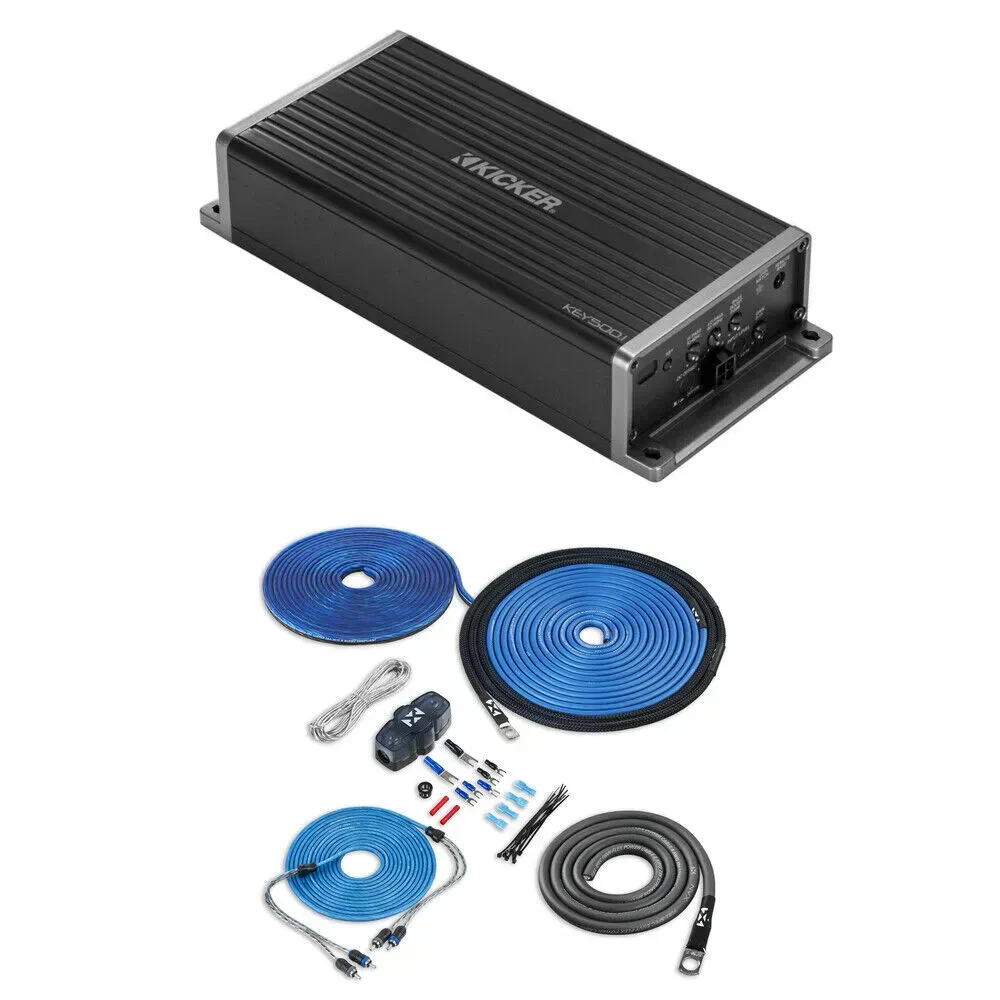 Усилитель мощности Kicker KEY500.1 1-канальный Class-D, 500W RMS (набор)