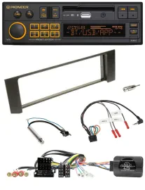 Автомагнитола для Audi A4 2000–2009 Pioneer DAB, USB, Bluetooth, ISO Fakra, поддержка кнопок на руле