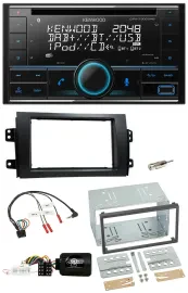 Kenwood CD 2DIN DAB USB Lenkrad Bluetooth Autoradio für Fiat Sedici Suzuki SX4