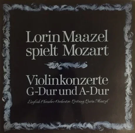 MOZART - Lorin Maazel Spielt Mozart (Violinkonzerte G-Dur Und A-Dur) (LP , Used)