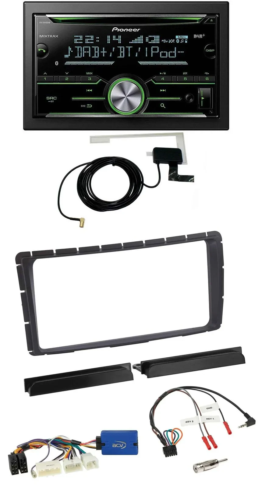 Pioneer CD USB Lenkrad Bluetooth 2DIN DAB Autoradio für Toyota Hilux ab 2011 28-